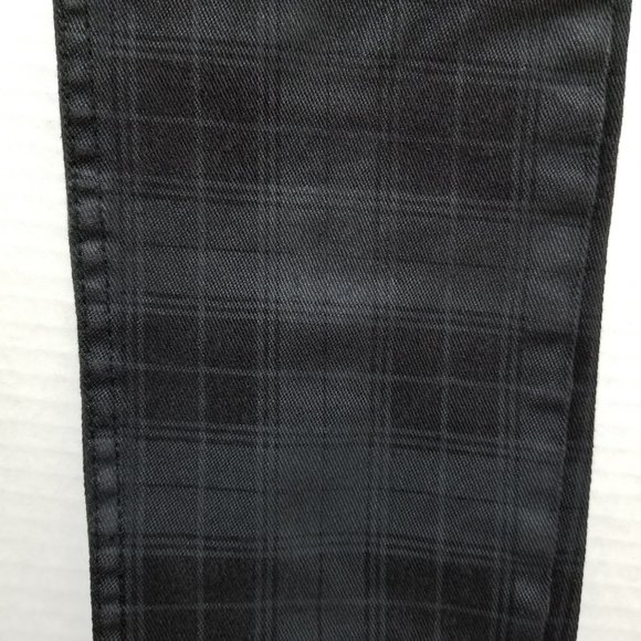 XXX Rude jeans 28x32 Skinny denim plaid zipper accent goth punk subculture - Picture 6 of 16